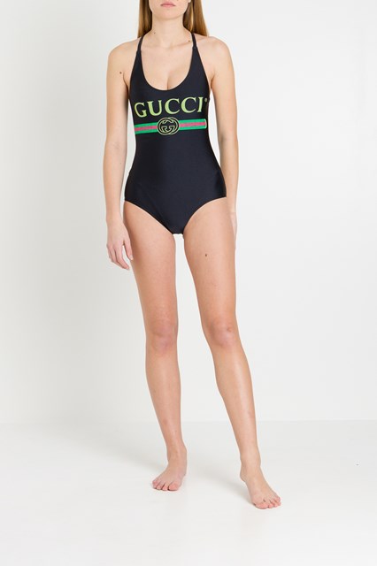 Gucci Fake One-Piece Swimsuit Black available on www.semadata.org - US