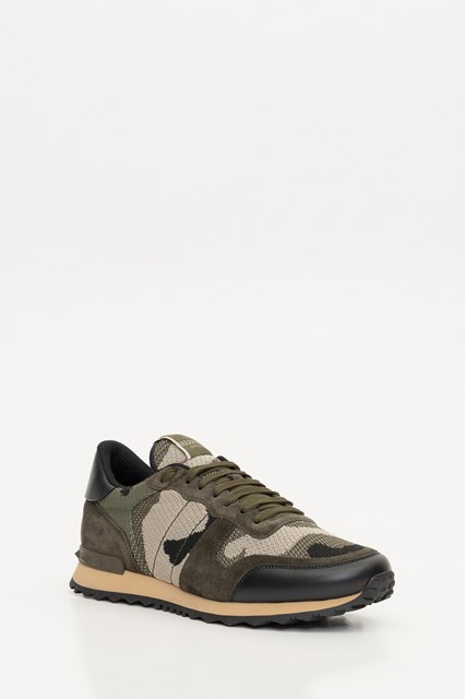 valentino garavani camouflage rockrunner sneakers