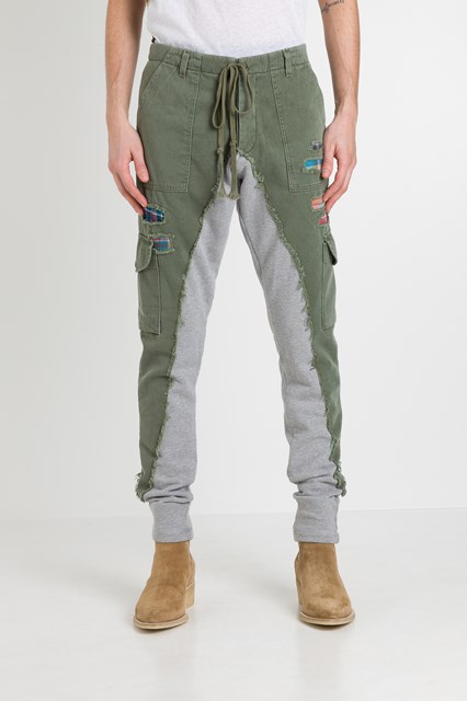 green cargo joggers