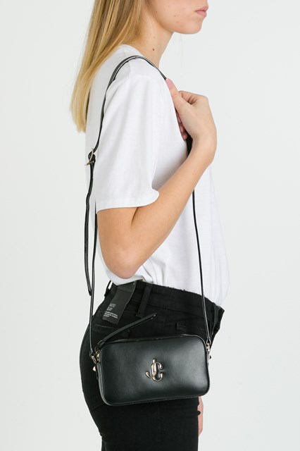 jimmy choo black shoulder bag