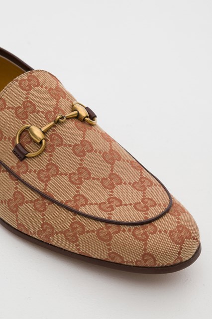gucci canvas loafers