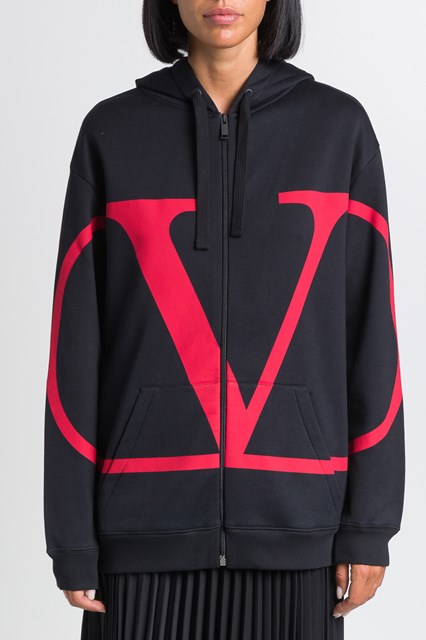 valentino hoodie black