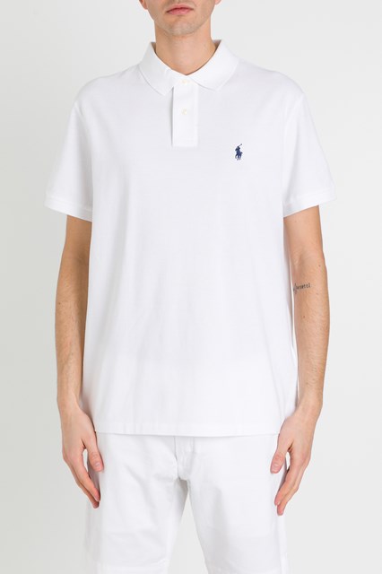 Custom piquest polo shirt White 