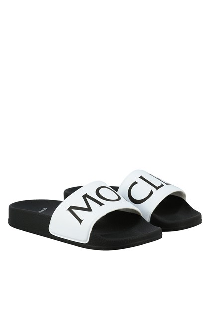 black rubber slippers