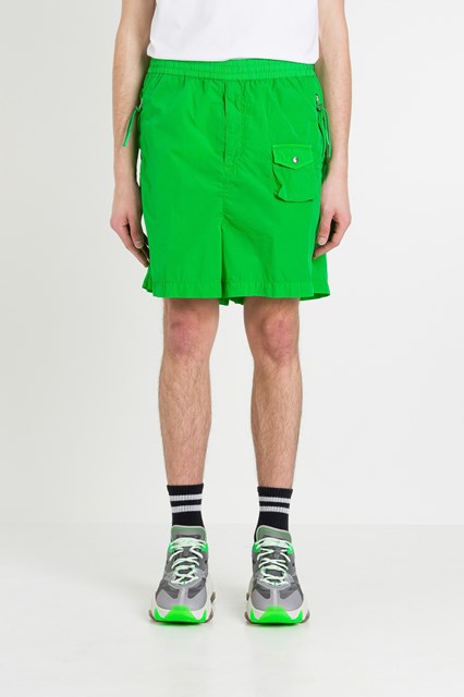 Shorts with Logo Patch Green available 