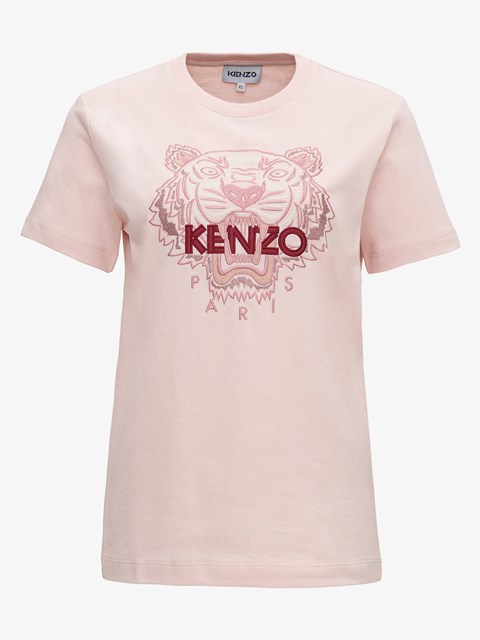white and pink kenzo t shirt