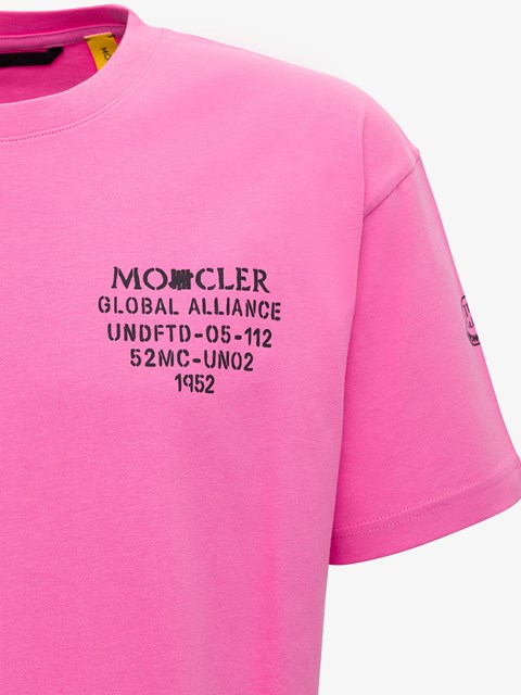 pink moncler t shirt