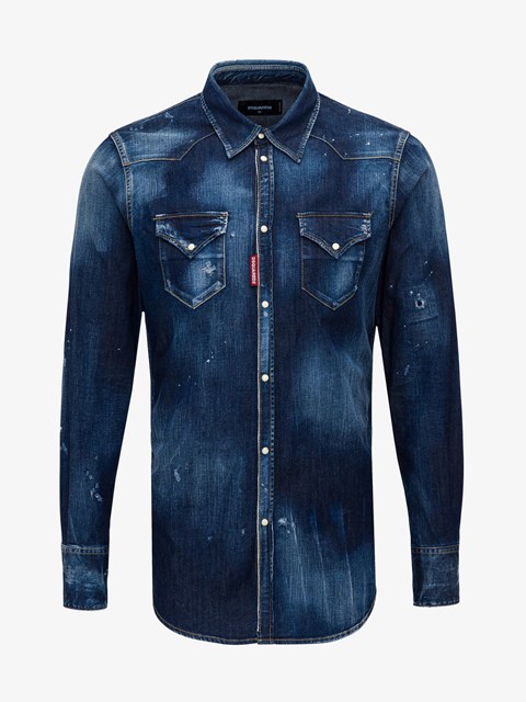 Western Shirt Blu available on 