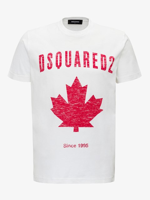 dsquared2 leaf logo short sleeve t shirt