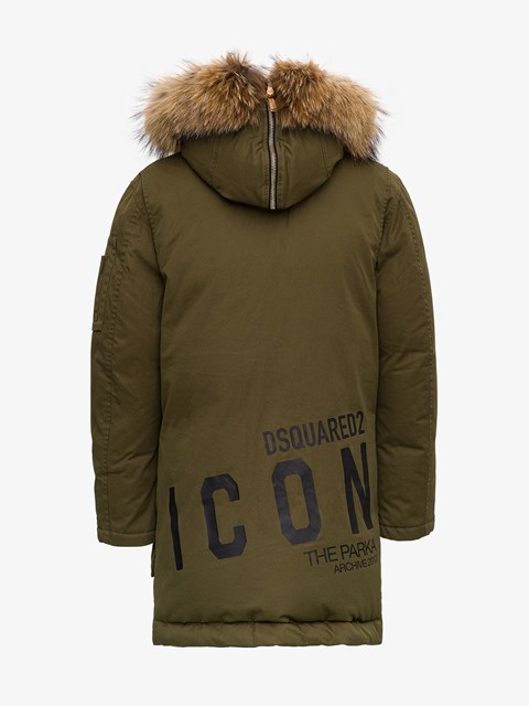 Icon Padded Parka Green available on 