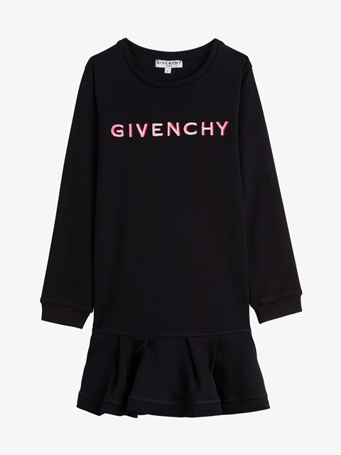 dress with long sleeves and front logo 