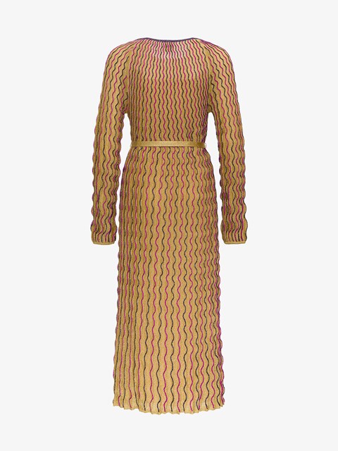 missoni gold dress