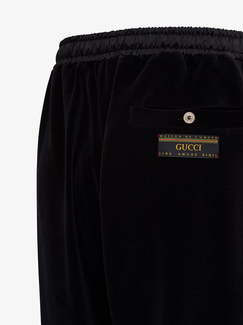 black gucci joggers
