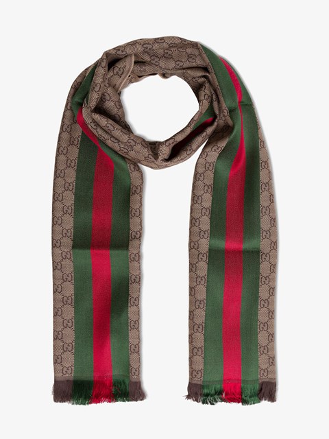 gg wool stole with web