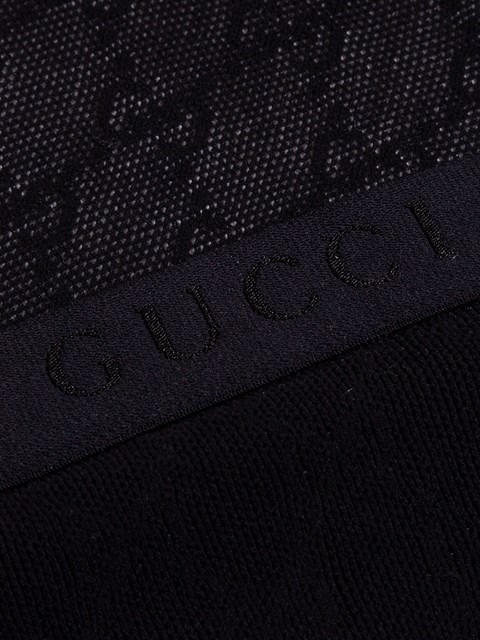 gucci interlocking tights black