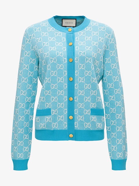 light blue cardigan