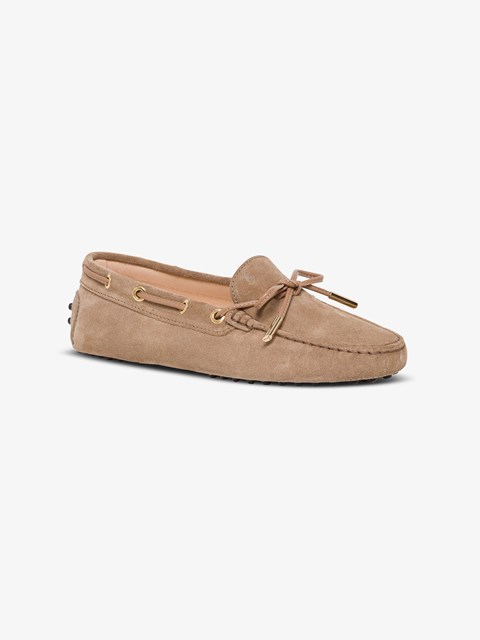 Suede Loafers Beige available on 