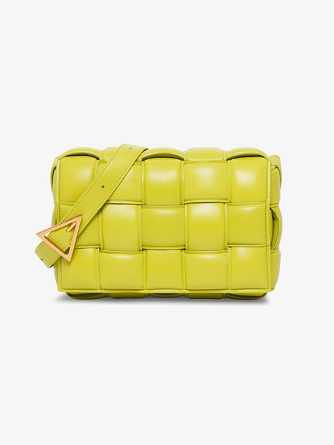 bottega veneta padded cassette bag green