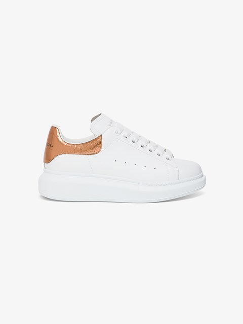 Big Sole Leather Sneakers White 