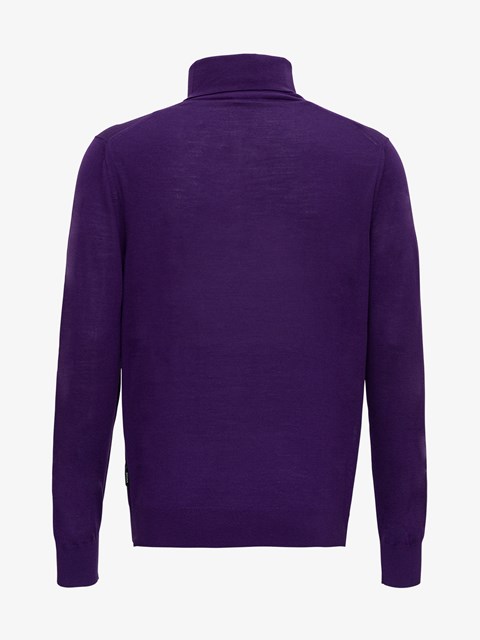 Merino Wool Turtleneck Violet Available On Gaudenziboutique Com Sg