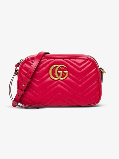 GG Marmont Small Camera Bag Red 