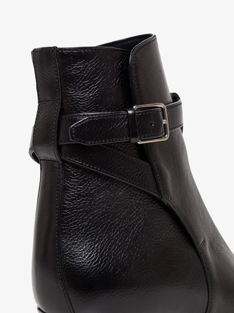 saint laurent leather jodhpur boots