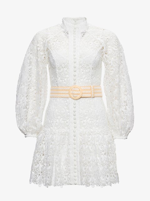 zimmermann white long sleeve dress