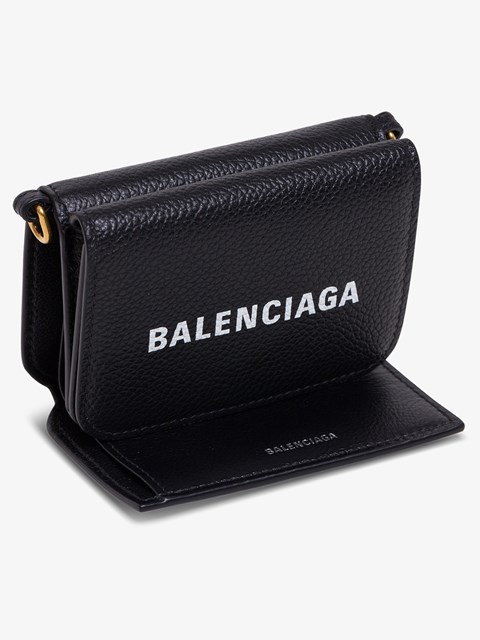 black balenciaga wallet