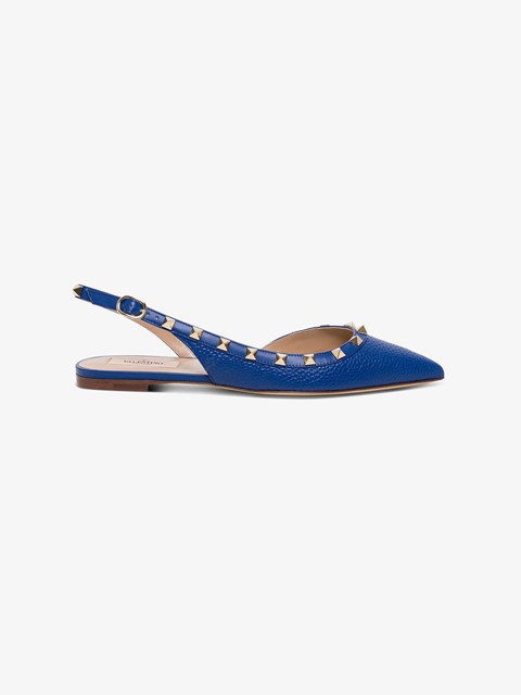 rockstud ballerina flat valentino garavani