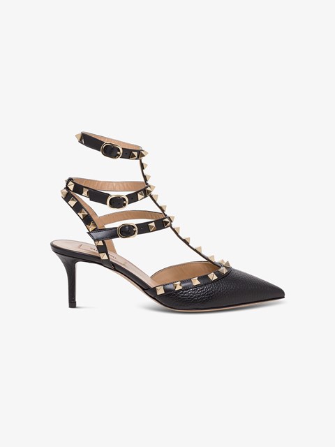 black valentino garavani tonal rockstud heels