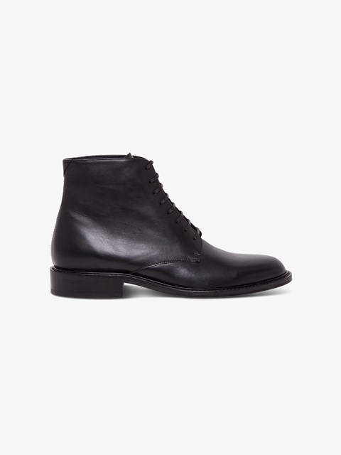 desert boot black leather