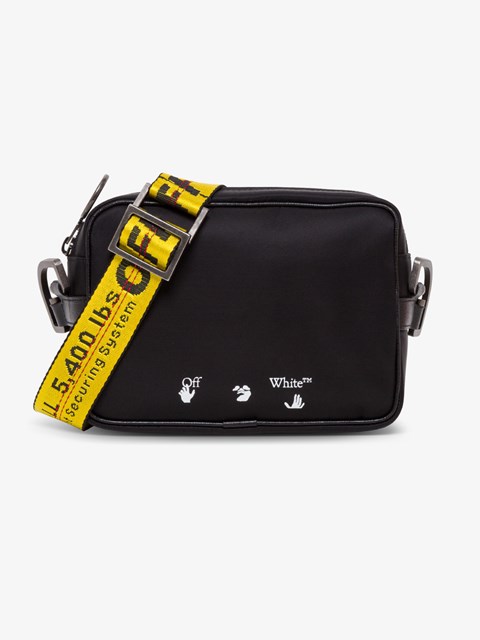 off white purse yellow strap