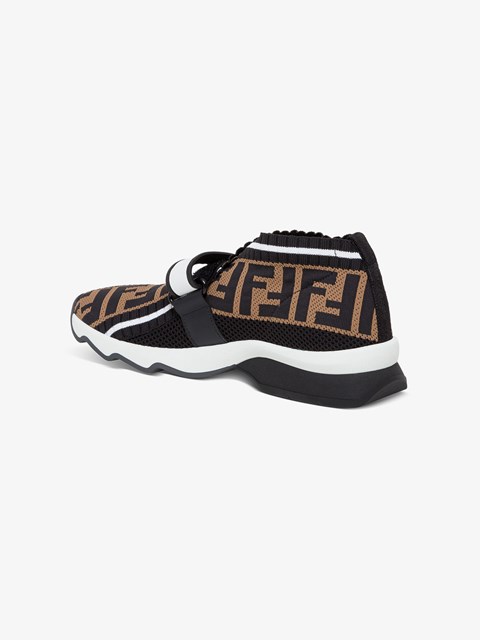 Black FF fabric sneakers Brown 