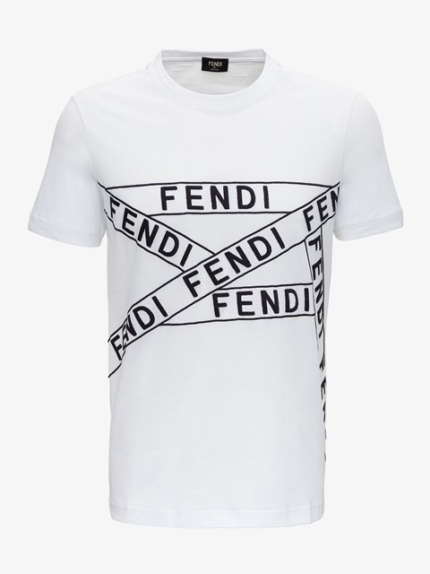 white fendi tee