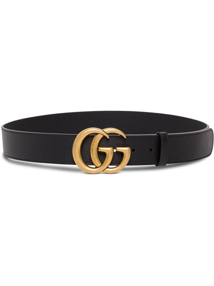 GG Leather Belt Black available on 