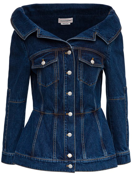 alexander mcqueen denim jacket