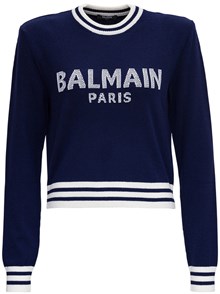 blue balmain jumper