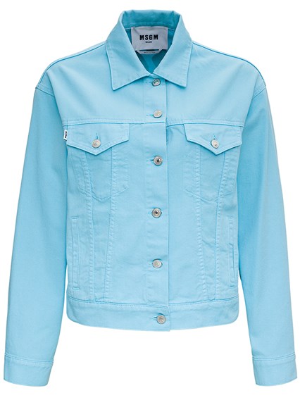 sky blue denim jacket