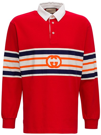 Long Sleeves Polo Shirt with Logo GUCCI 