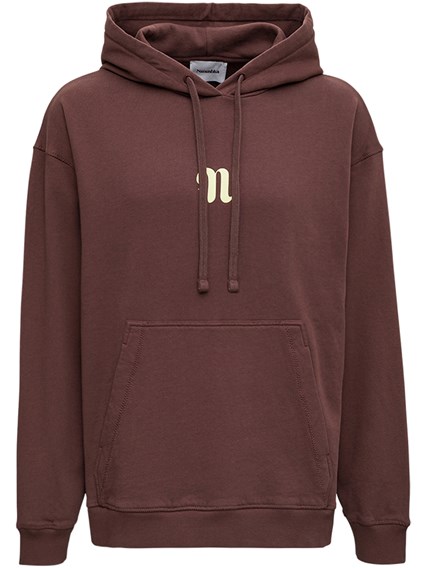 Brown cotton hoodie Clearance