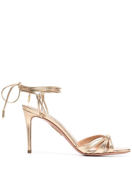 Golden Leather Sole Sandals Aquazzura Price Gaudenzi Boutique