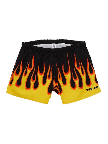 Black on Fire Swim Shorts