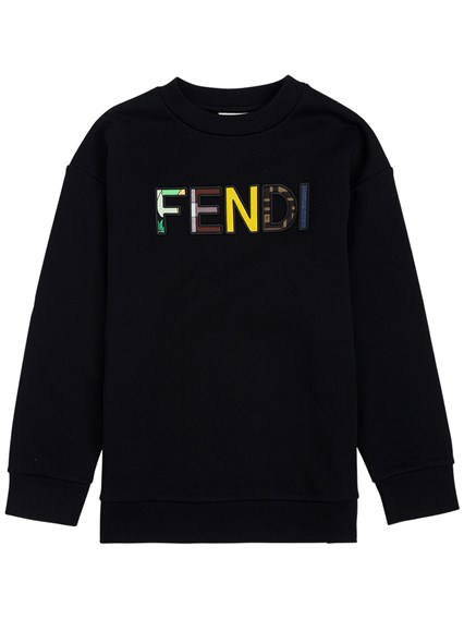 fendi black cotton sweatshirt