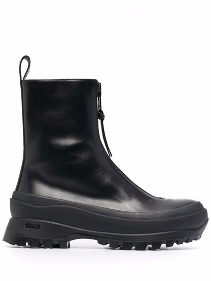 Boston Boots in Black Leather JIL SANDER Price | Gaudenzi Boutique