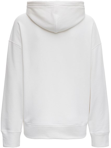 White Cotton Hoodie with Logo Print JIL SANDER Price | Gaudenzi Boutique