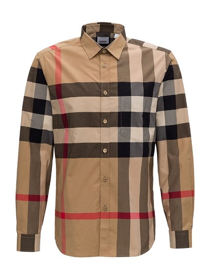 burberry vintage check cotton poplin shirt