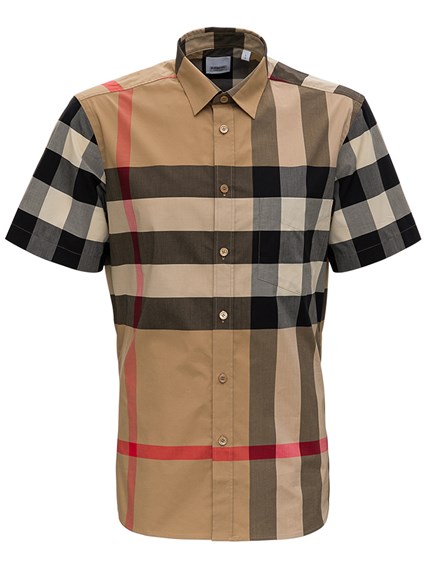 burberry vintage check cotton poplin shirt