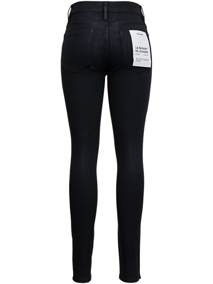 frame black coated jeans