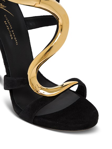 Venere Sandals with Snake Embellishment in Metal GIUSEPPE ZANOTTI Price | Gaudenzi Boutique