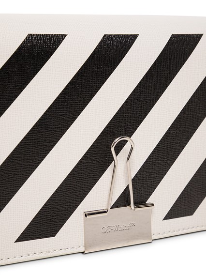 Mini Diag White and Black Leather Crossbody OFF-WHITE Price | Gaudenzi Boutique